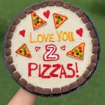 Cookie Cake Love U 2 Pizzas